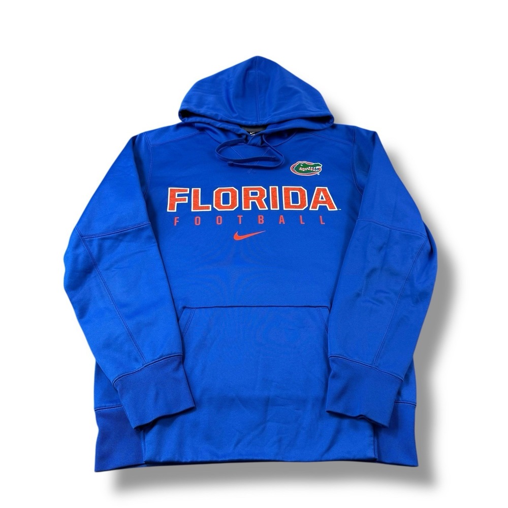 Nike Therma-Fit Florida Gators Football Pullover Hoodie Mens Size Small EUC